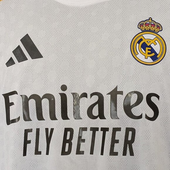 adidas Men's Real Madrid Home Jersey 25/26 - UCL Size Large NWT - Picture 3 of 11